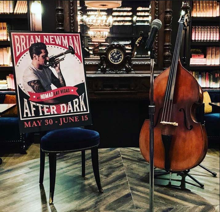 The stage that Brian Newman Perfomed on @Nomad Restaurant