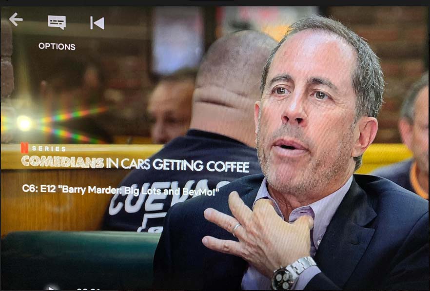 Jerry Seinfeld wearing a Rolex 